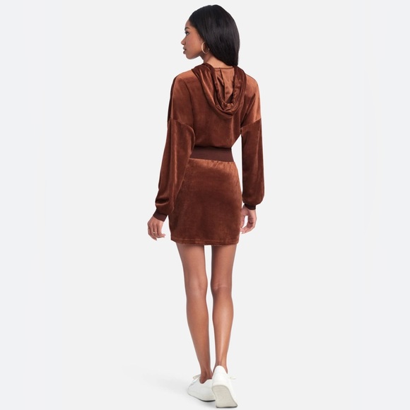 Bebe Velour Hoodie dress NEW WITH TAGS ! - Picture 3 of 12